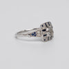 A Pretty Sapphire And Diamond Ring
