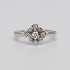 A Pretty 18K White Gold Diamond Ring