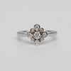 A Pretty 18K White Gold Diamond Ring