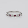 Ruby And Diamond White Gold Eternity Ring