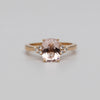 Rose Gold Morganite And Diamond Ring