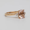 Rose Gold Morganite And Diamond Ring