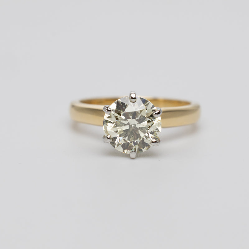 IGI Certified Natural 2.01 Carat Diamond Engagement Ring
