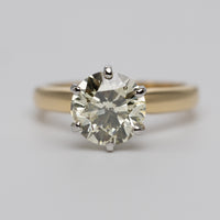 IGI Certified Natural 2.01 Carat Diamond Engagement Ring