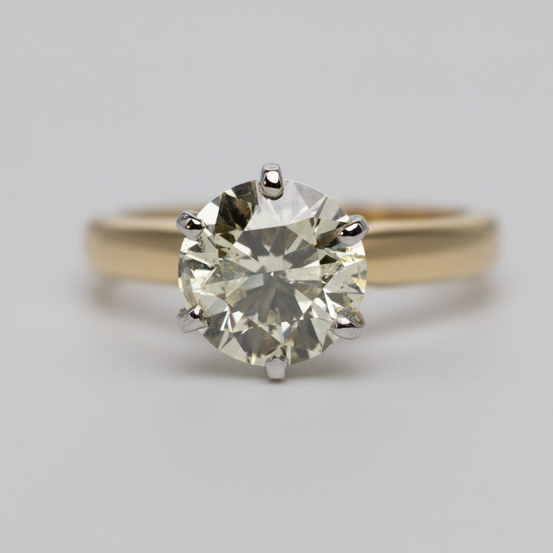 IGI Certified Natural 2.01 Carat Diamond Engagement Ring