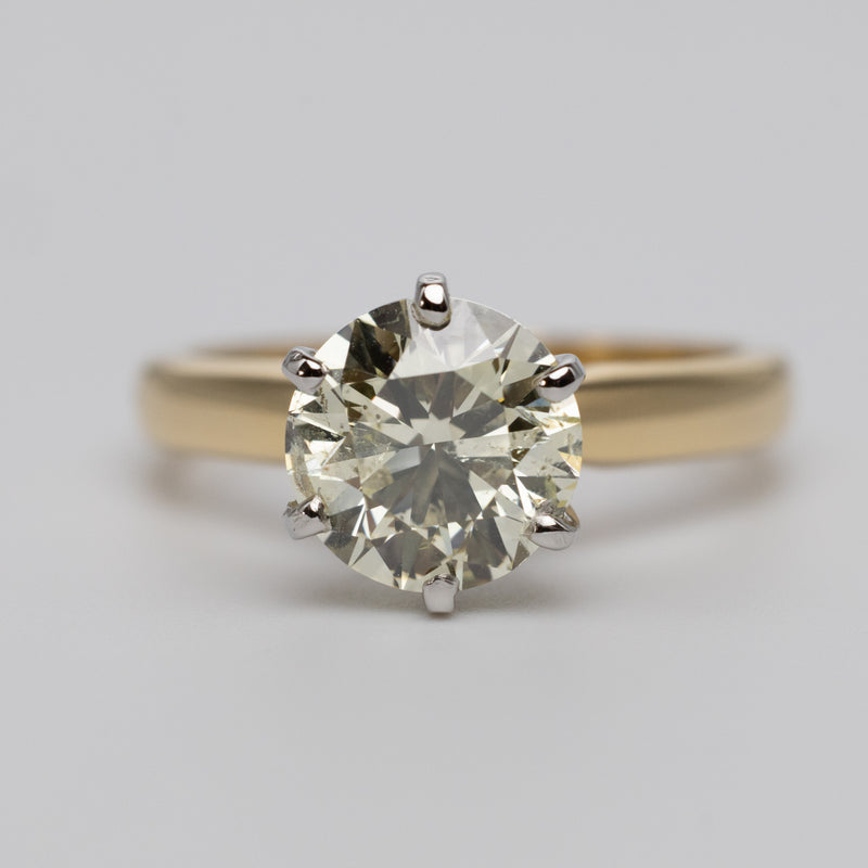 IGI Certified Natural 2.01 Carat Diamond Engagement Ring