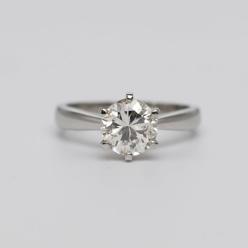 WGI Certified Natural 1.17 Carat Diamond Engagement Ring