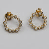 Gorgeous Bezel Set 0.52 Carat Diamond Earrings