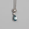 Aquamarine And Diamond Pendant