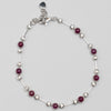 Cabochon Ruby And Diamond Bracelet