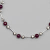 Cabochon Ruby And Diamond Bracelet