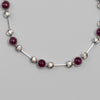 Cabochon Ruby And Diamond Bracelet