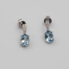 Aquamarine And Diamond Earrings