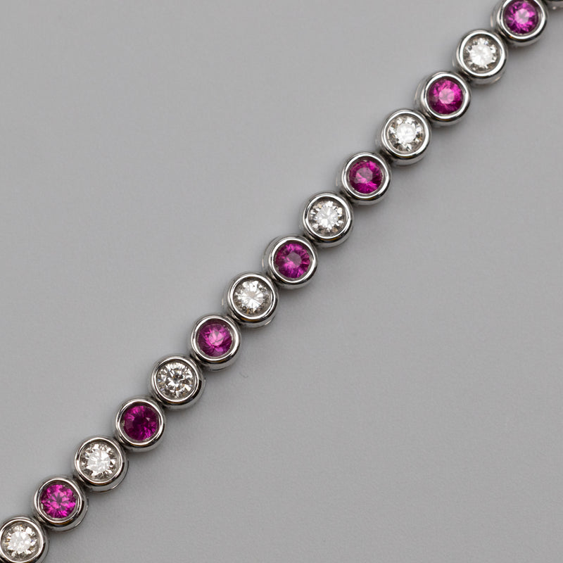 Ruby And Diamond 1.08 Carat Bracelet