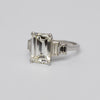 Vintage GIA Certified 3.7 Carat Emerald Cut Diamond Engagement Ring