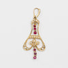 Ruby And Pearl Brooch