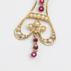 Ruby And Pearl Brooch
