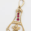 Ruby And Pearl Brooch
