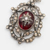 Victorian Garnet And Rose-Cut Diamond Pendant