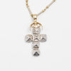 14K Gold Masonic Cross Pendant And Chain