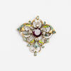 Art Nouveau Ruby Brooch