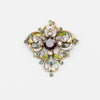 Art Nouveau Ruby Brooch