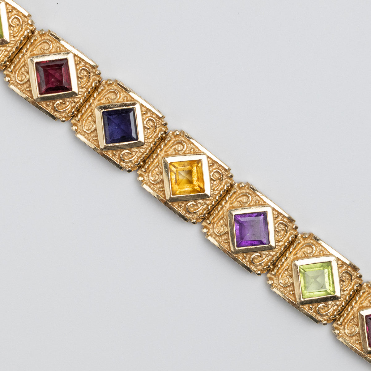 Retro Multicoloured 14K Bracelet