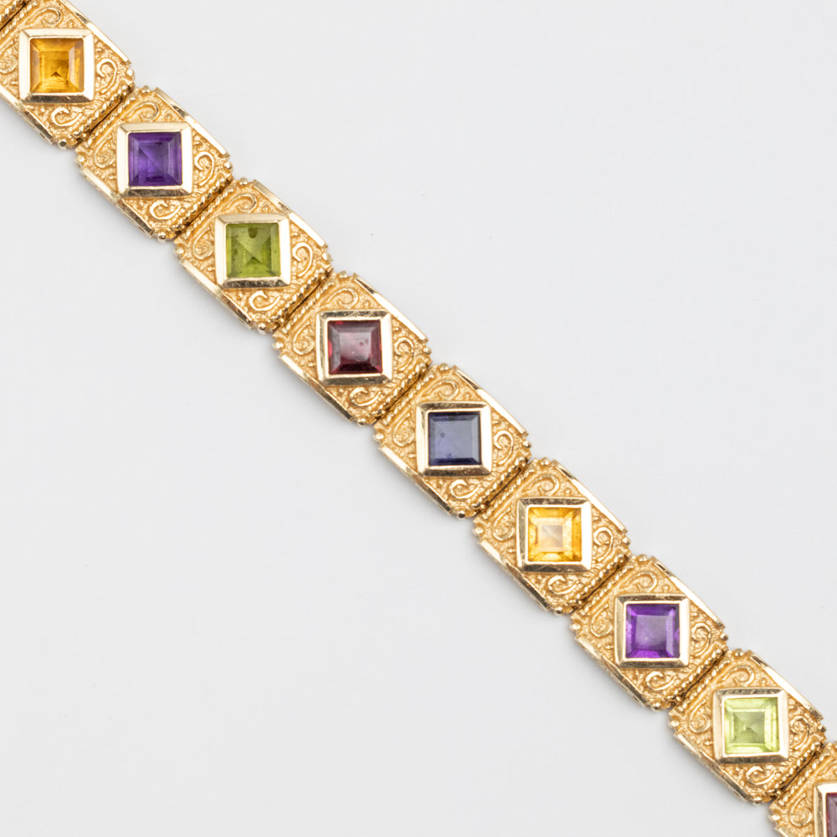 Retro Multicoloured 14K Bracelet