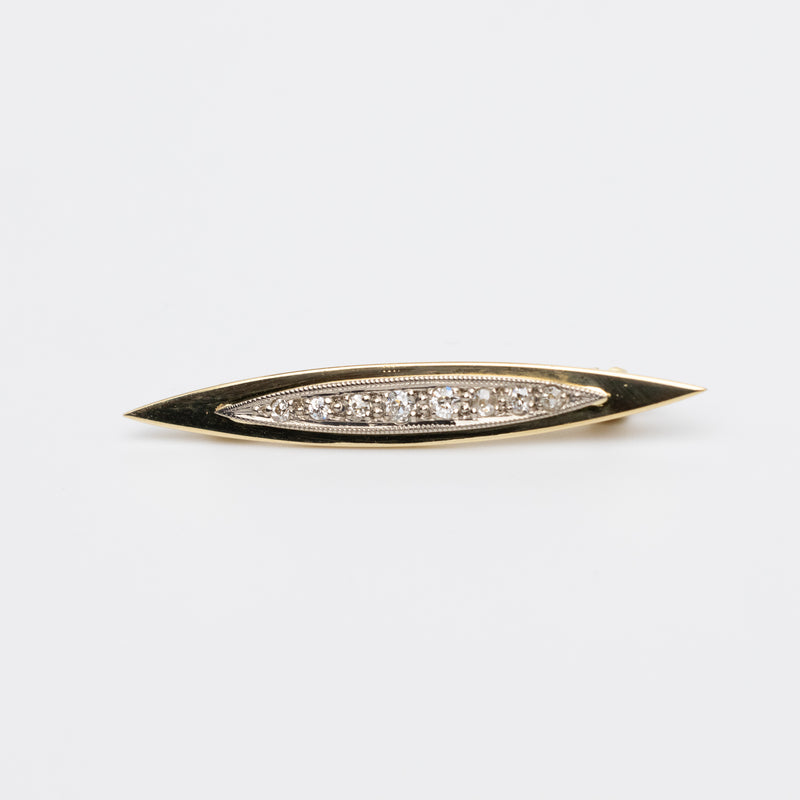 Art Deco Old-Cut Diamond Brooch