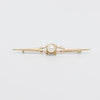 A Pretty Gold Pearl Brooch