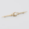A Pretty Gold Pearl Brooch