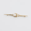 A Pretty Gold Pearl Brooch