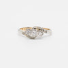 Art Deco Twist Trilogy Ring