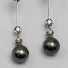 Tahitian Pearl And Diamond Earrings