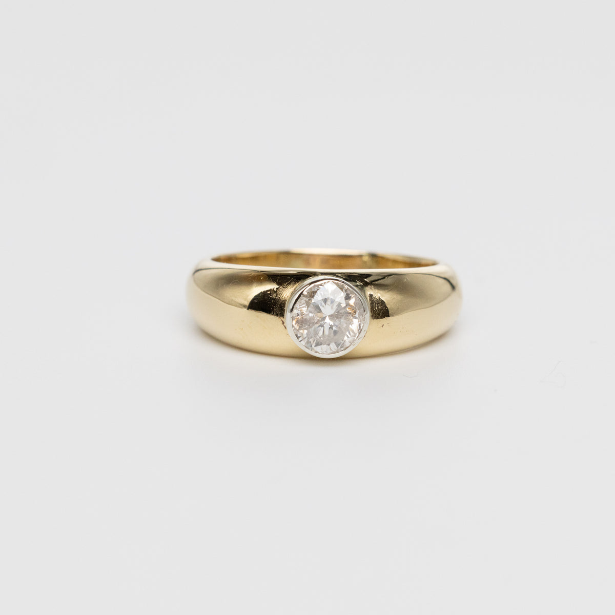 Bezel Set 1 Carat Diamond Ring