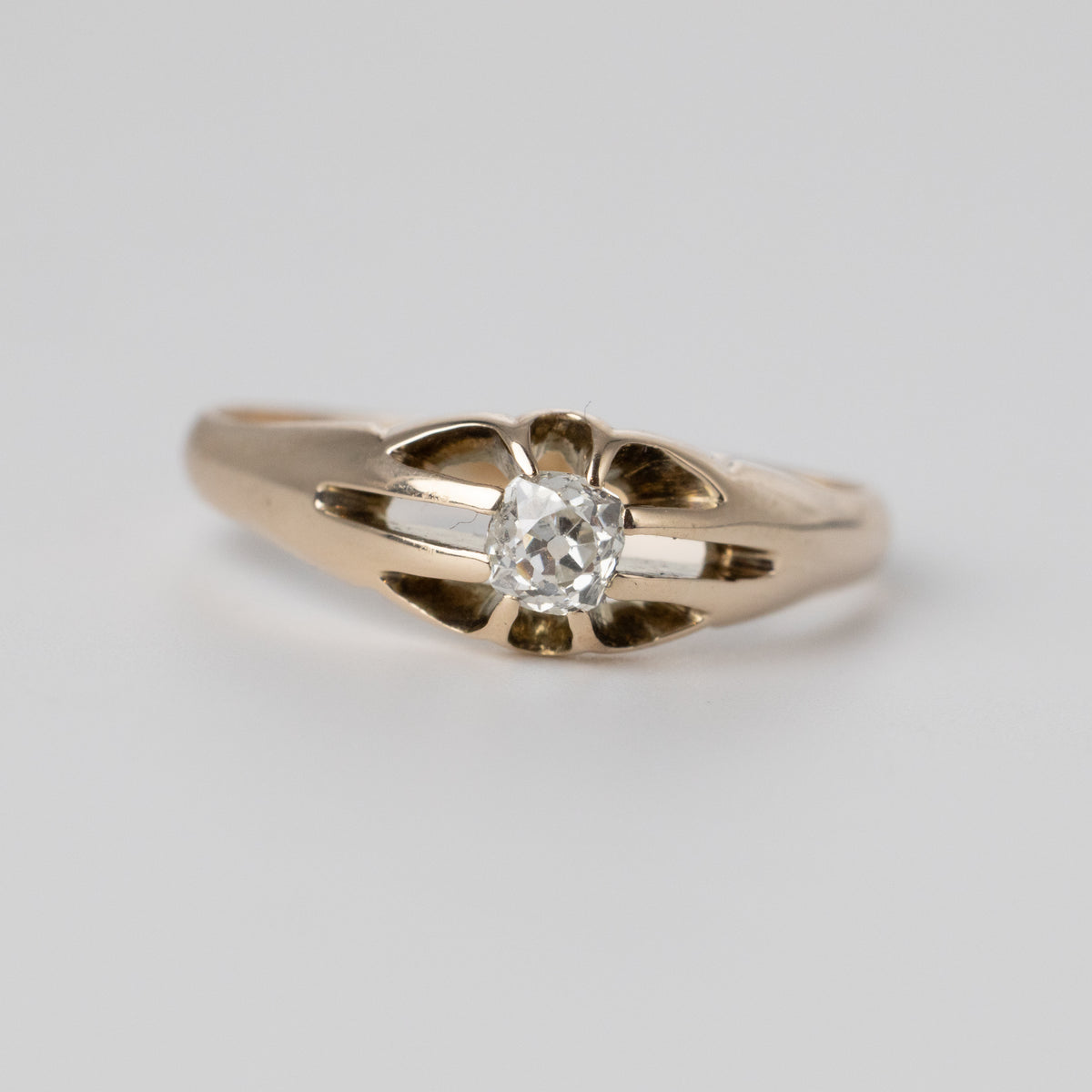 Diamond Signet Ring Front