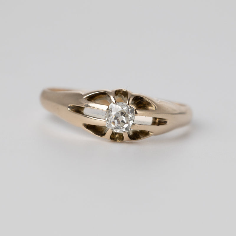 Diamond Signet Ring Front
