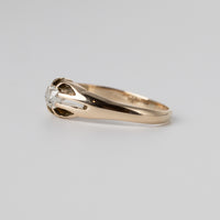 Diamond Signet Ring Left Side