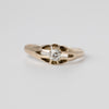 Mine-Cut Diamond Signet Ring